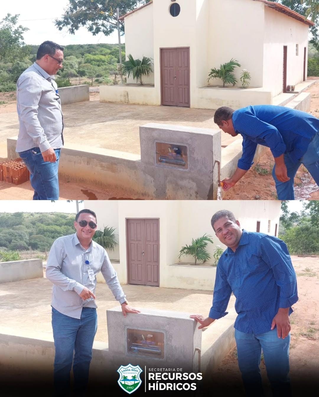 PREFEITURA DE LAGOA REAL EM PARCERIA COM A EMBASA LEVA ÁGUA PARA AS COMUNIDADES DE CAFÉ AZEVEDO E MARIA ROSA