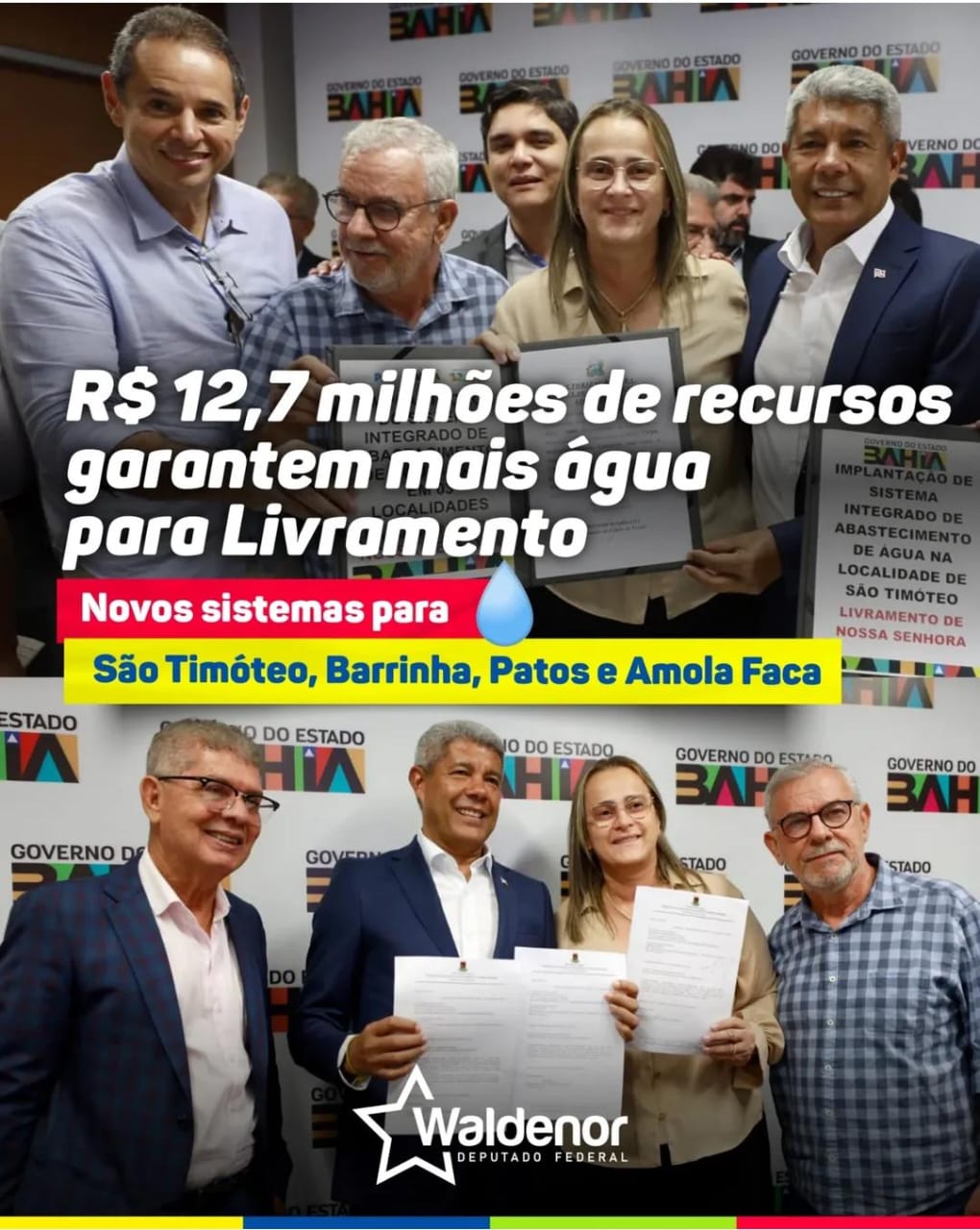 PREFEITA JOANINA SAMPAIO CUMPRE AGENDA EM SALVADOR E EM PARCERIA COM O GOVERNO DO ESTADO CONSEGUE MAIS DE 12 MILHÕES EM RECURSOS DE ABASTECIMENTO DE ÁGUA PARA O MUNICÍPIO
