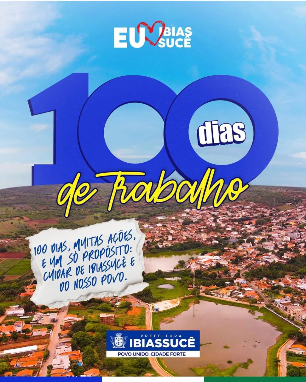 GESTÃO DO PREFEITO TADEUZINHO PRATES COMPLETA 100 DIAS E MUNICÍPIO DE IBIASSUCÊ SEGUE EM PLENO DESENVOLVIMENTO