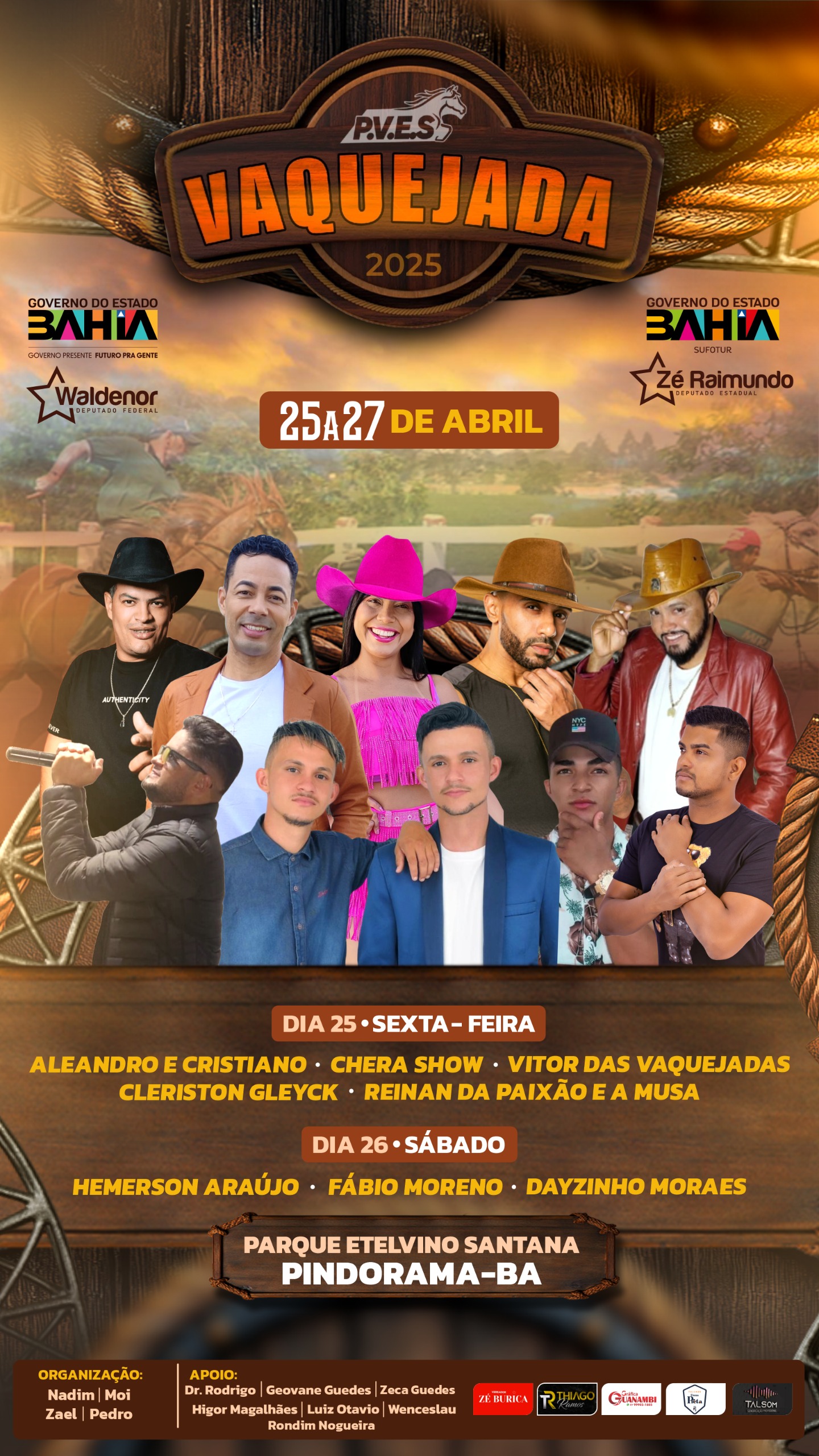 Governo do Estado da Bahia apoia a 19ª Festa de Vaquejada de Pindorama Município de Iuiu