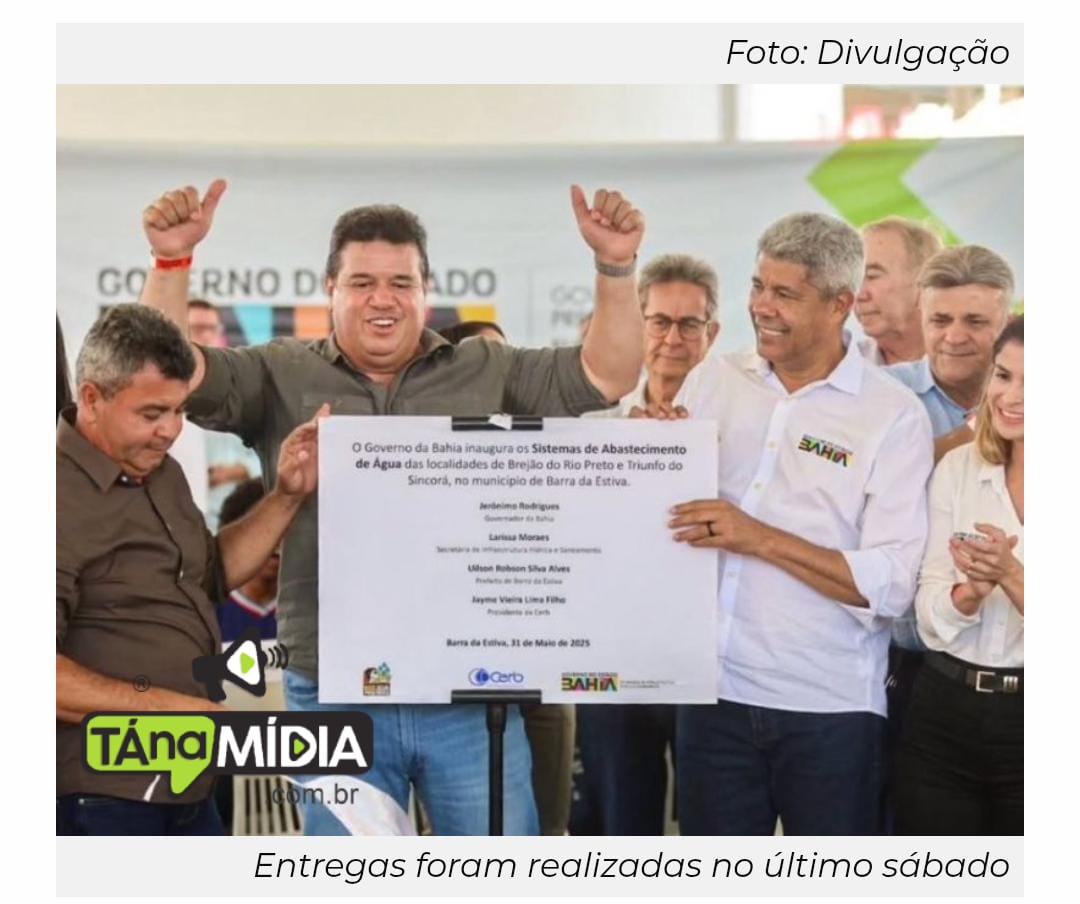 Deputado Estadual Marquinho Viana celebra pacote de entregas de Jerônimo em Barra da Estiva com emendas de sua autoria