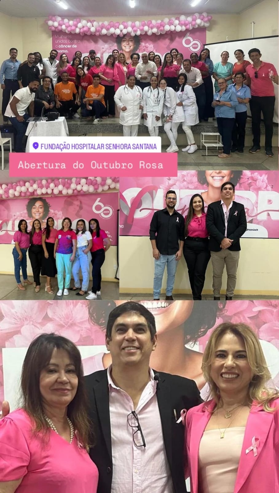 FUNDAÇÃO HOSPITALAR SENHORA SANTANA REALIZA PALESTRA ESPECIAL COM DRA KARINA VILASBOAS EM ABERTURA DA CAMPANHA OUTUBRO ROSA