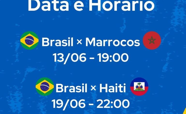 FIFA DEFINE HORÁRIOS E LOCAIS  DAS PARTIDAS  DA COPA DO MUNDO 2026 . JOGOS DO BRASIL ACOTECERAM A NOITE