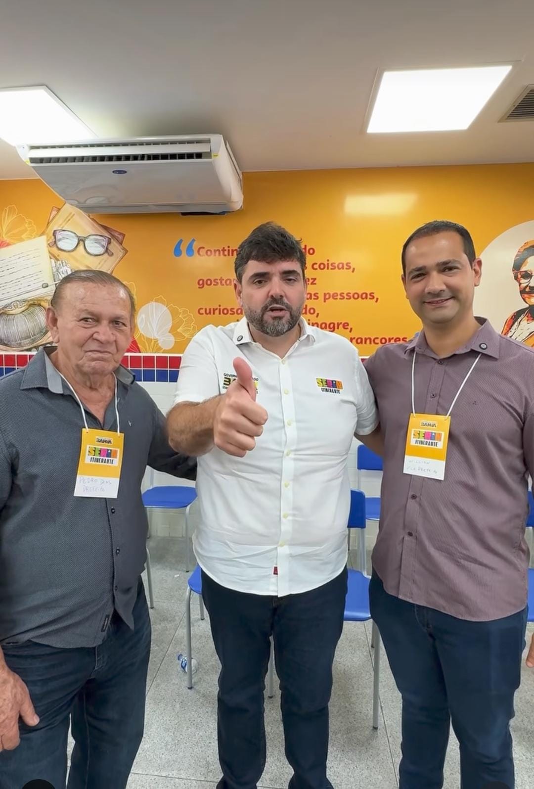 PREFEITO PEDRO DIAS E VICE PREFEITO WILIAN LIMA DE CACULÉ PARTICIPAM DO SERIN INTINERANTE EM GUANAMBI