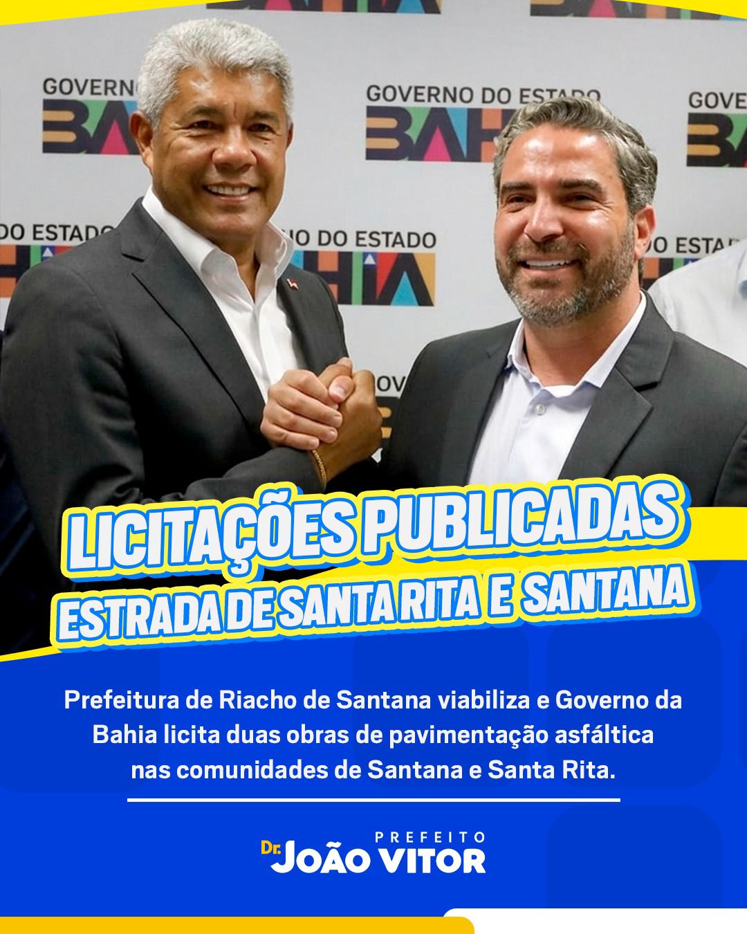 LICITAÇÃO PARA PAVIMENTAÇÃO DE DOIS TRECHOS EM RIACHO DE SANTANA SÃO PUBLICADAS APÓS ARTICULAÇÃO DA PREFEITURA JUNTO AO GOVERNO DO ESTADO