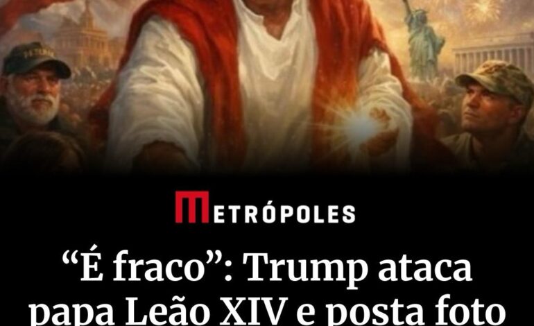 “É FRACO” : Trump ataca Papa Leão XIV.