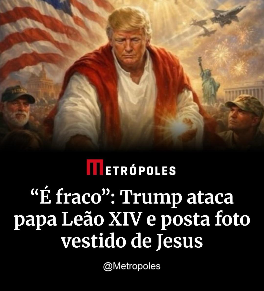 “É FRACO” : Trump ataca Papa Leão XIV.